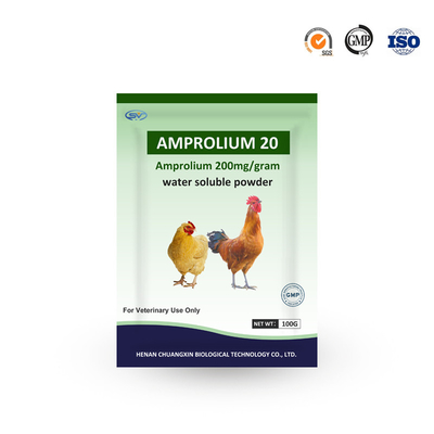 Antibiotik Larut Air Amprolium 20% Serbuk Larut Air Untuk coccidiostat